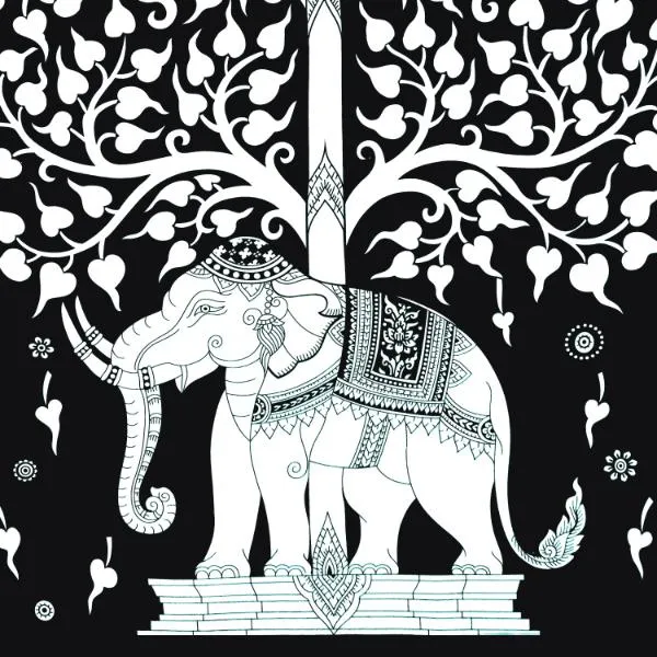 Elephant_Tree_Print_Cotton_Bedsheet_with_2_Pillow_Covers