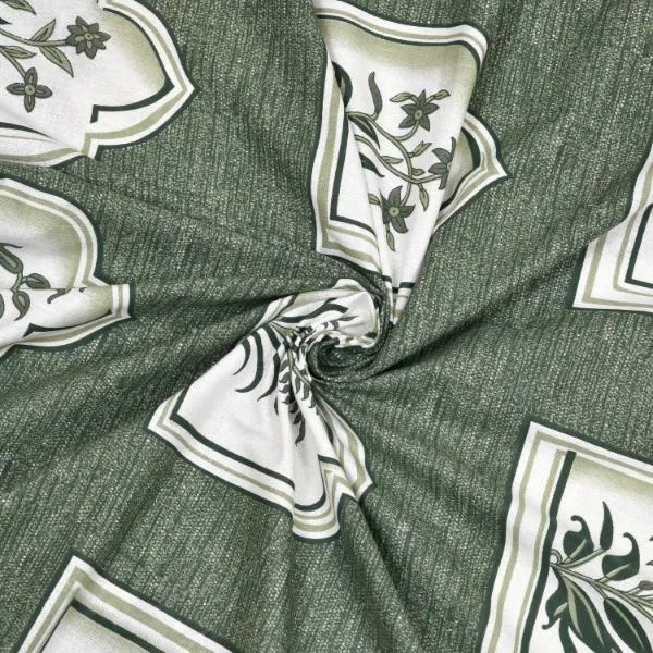 green_Ethnic_Print_Cotton_Bedsheet_with_2_Pillow_Covers