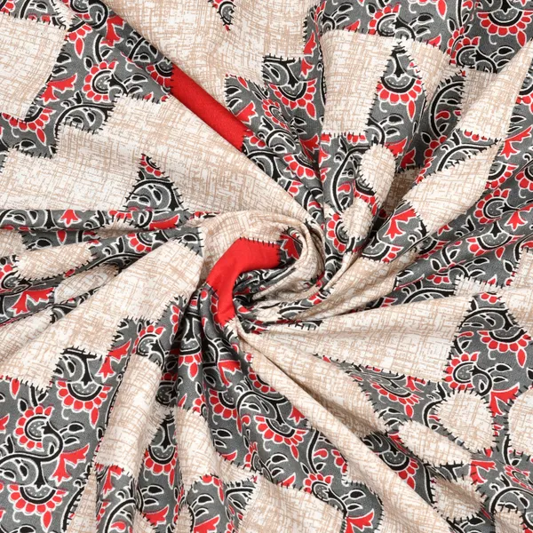 JAMG_Soft_Cotton_Bedsheet_with_Pillow_Covers_for_Double_Size_Bed_|_Printed_Comfortable_Bedding_Set_|_Smooth_Breathable_Fabric_|_Elegant_Home_Furnishing__AZRAK_STAR_Multi-Color_45