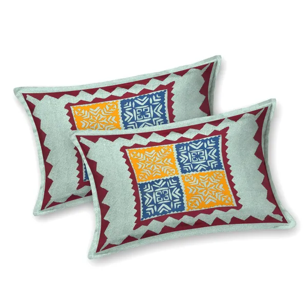 JAMG_Soft_Cotton_Bedsheet_with_Pillow_Covers_for_Double_Size_Bed_|_Printed_Comfortable_Bedding_Set_|_Smooth_Breathable_Fabric_|_Elegant_Home_Furnishing__BADMERI_CHOKDA_Multi-Color_45