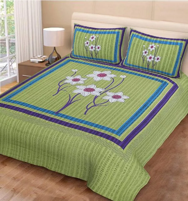 Classic_Floral_Design_Double_Bedsheet_Set__Elegant_&_Comfortable