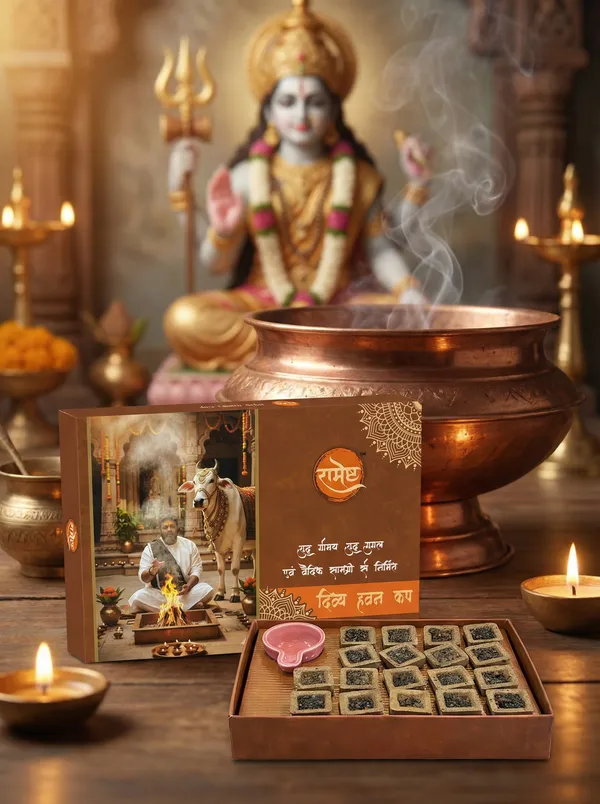 Divya_Hawan_Cups_|_18_Ayurvedic__Hawan_Cups_in_Unique_Hawan_Kund_Shape_By_Rasraj_ji_Maharaj