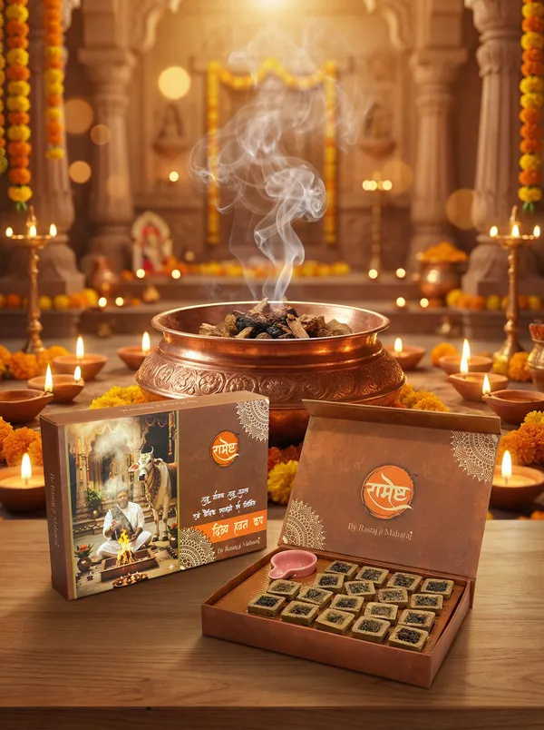 Divya_Hawan_Cups_|_18_Ayurvedic__Hawan_Cups_in_Unique_Hawan_Kund_Shape_By_Rasraj_ji_Maharaj