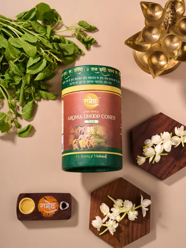 Aroma_Dhoop_Cones_Tulsi