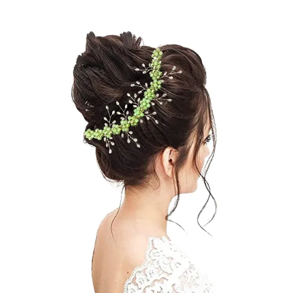 Green_Glass_Premium_&_Elegant_Leaf_Crystal_Bead_Hair_Pin_For_Women_&_Girls