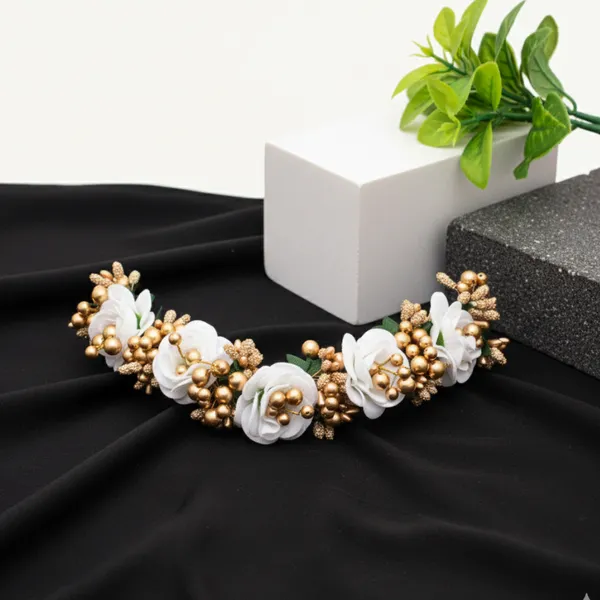 Gold_Plastic_Premium_&_Elegant_Floral_Hair_Clip/Pins_For_Women_&_Girls