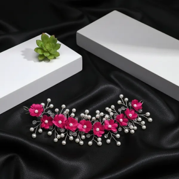 Pink_Flower_Premium_&_Elegant_Hair_Accessory_For_Women_&_Girls
