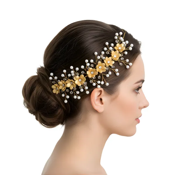 Golden_Flower_Premium_&_Elegant_Pearl_&_Floral_Vine_Bridal_Hair_Vine_For_Women_&_Girls