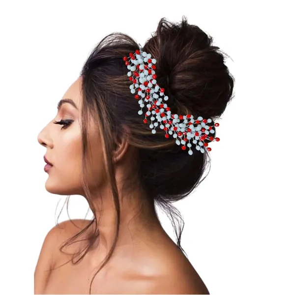 Red_Plastic_Premium_&_Elegant_Premium_Beads_&_Crystal_Headpiece_For_Women_&_Girls