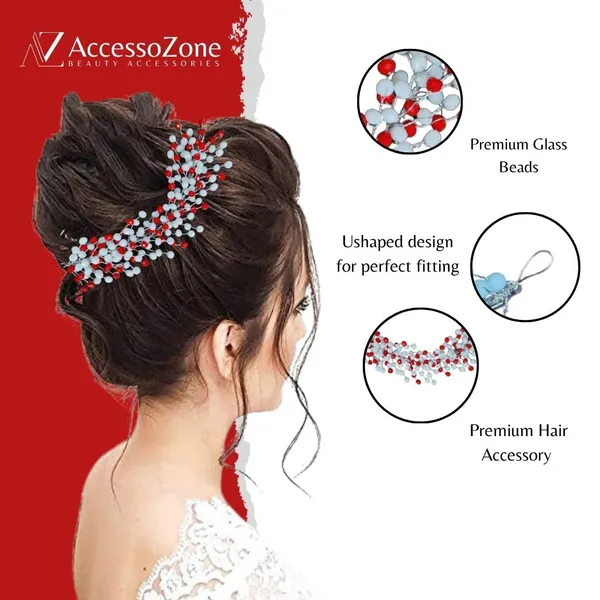 Red_Plastic_Premium_&_Elegant_Premium_Beads_&_Crystal_Headpiece_For_Women_&_Girls