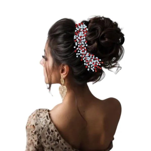 Red_Plastic_Premium_&_Elegant_Premium_Beads_&_Crystal_Headpiece_For_Women_&_Girls