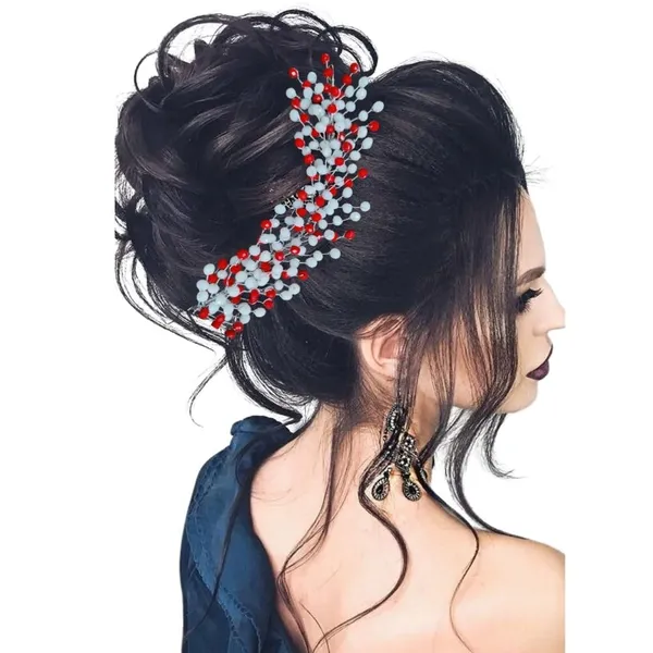 Red_Plastic_Premium_&_Elegant_Premium_Beads_&_Crystal_Headpiece_For_Women_&_Girls