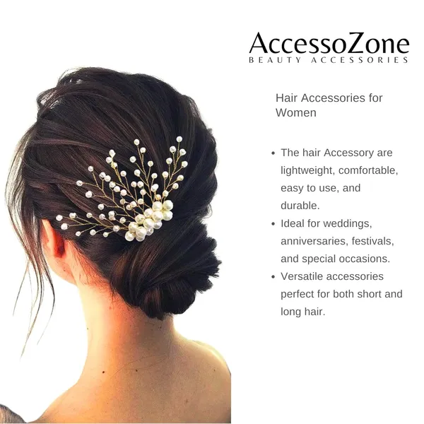White_Plastic_Premium_&_Elegant_Artificial_Pearl_Hair_Pins_For_Women_&_Girls