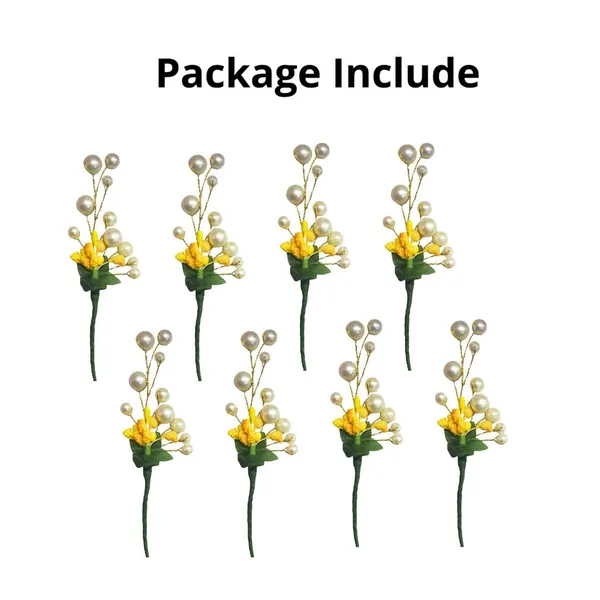 Yellow_Plastic_Premium_&_Elegant_Pearl_Flower_Hair_Pins_Set_For_Women_&_Girls_(Pack_Of_8)