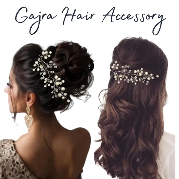 White_Plastic_Premium_&_Elegant_Pearl_&_Crystal_Elegant_Hairpiece_For_Women_&_Girls
