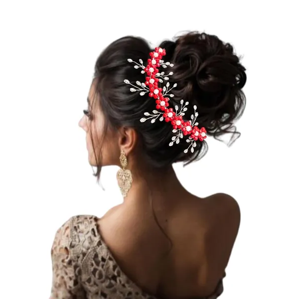 Red_Plastic_Premium_&_Elegant_Red_Pearl_&_Crystal_Hairpiece_For_Women_&_Girls
