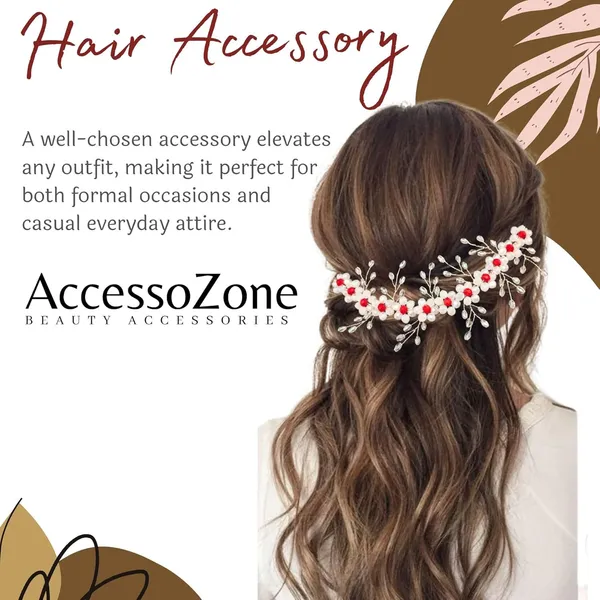 White_Plastic_Premium_&_Elegant_Pearl_&_Floral_Hairpiece_For_Women_&_Girls