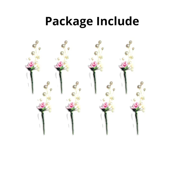 Pink_Plastic_Premium_&_Elegant_Floral_Design_Elegant_Hair_Pin/Clip_For_Women_&_Girls