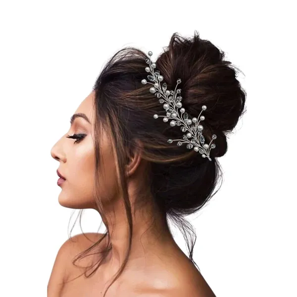 Silver_Plastic_Premium_&_Elegant_Delicate_Pearl_Trendy_Hair_Pins/Clips_For_Women_&_Girls