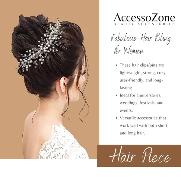 Silver_Plastic_Premium_&_Elegant_Crystal_Stylish_Hair_Pins/Clips_For_Women_&_Girls