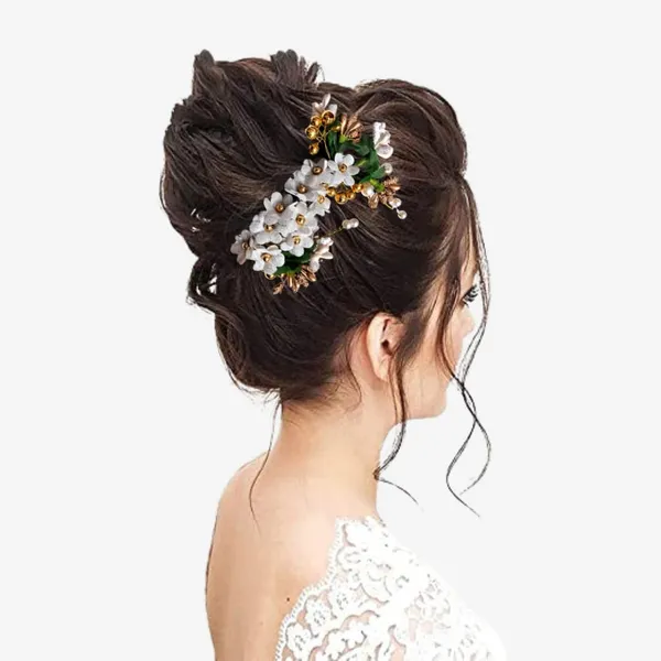 Silver_Plastic_Premium_&_Elegant_Silver_Floral_Juda_Hair_Clip_For_Women_&_Girls