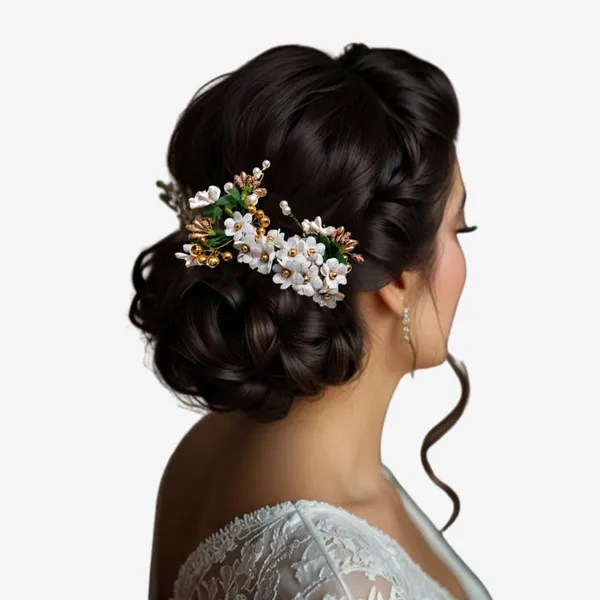 Silver_Plastic_Premium_&_Elegant_Silver_Floral_Juda_Hair_Clip_For_Women_&_Girls