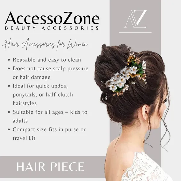 Silver_Plastic_Premium_&_Elegant_Silver_Floral_Juda_Hair_Clip_For_Women_&_Girls