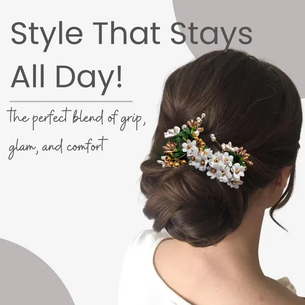 Silver_Plastic_Premium_&_Elegant_Silver_Floral_Juda_Hair_Clip_For_Women_&_Girls