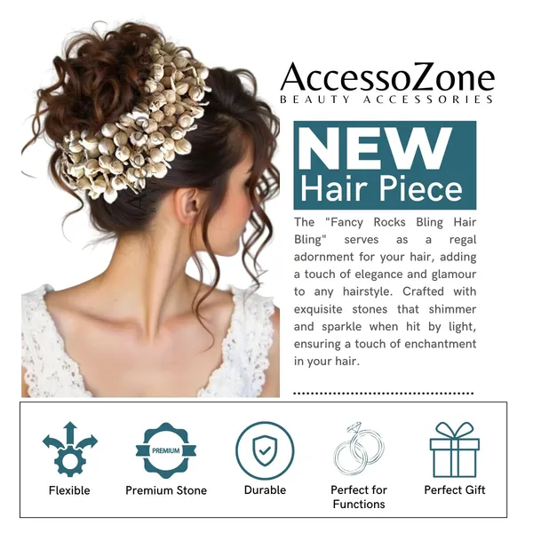 White_One_Meter_Gajra_for_Wedding_Hair_Accessory_for_Women