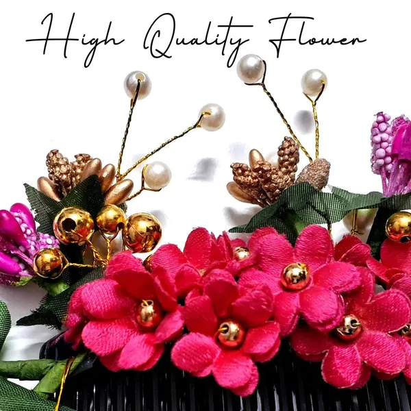 Pink_Plastic_Premium_&_Elegant_Pink_Pearl_Artificial_Bridal_Hair_Flower_Clip_For_Women_&_Girls