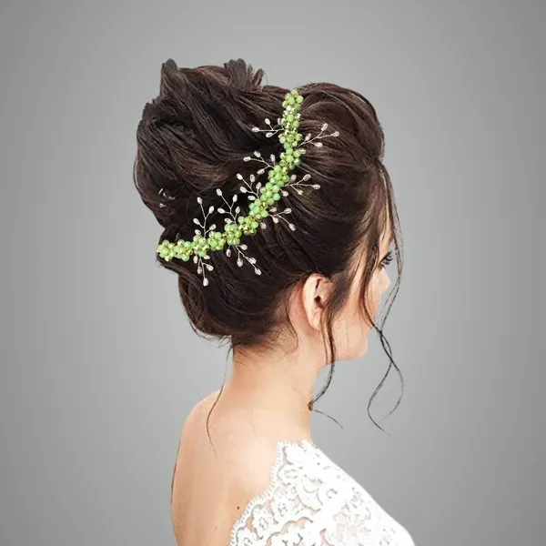 Green_Glass_Premium_&_Elegant_Leaf_Crystal_Bead_Hair_Pin_For_Women_&_Girls