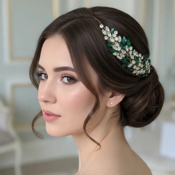 Green_Crystal_Leaf_Wedding_Headpiece_for_Women_&_Updo_Hairstyles