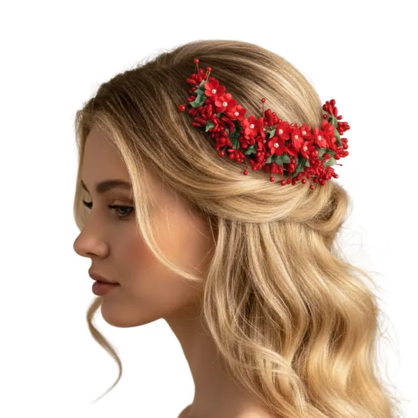 Red_Plastic_Premium_&_Elegant_Pearl_&_Crystal_Floral_Hair_Pins_For_Women_&_Girls