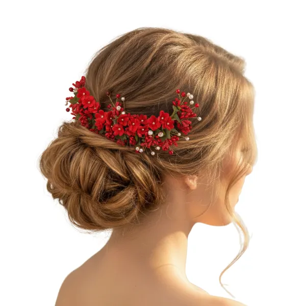 Red_Plastic_Premium_&_Elegant_Pearl_&_Crystal_Floral_Hair_Pins_For_Women_&_Girls