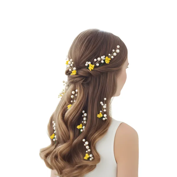 Yellow_Plastic_Premium_&_Elegant_Pearl_Flower_Hair_Pins_Set_For_Women_&_Girls_(Pack_Of_8)