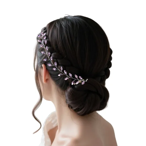 Pink_Crystal_Leaf_Hair_Vine_Hair_Accessory_For_Women