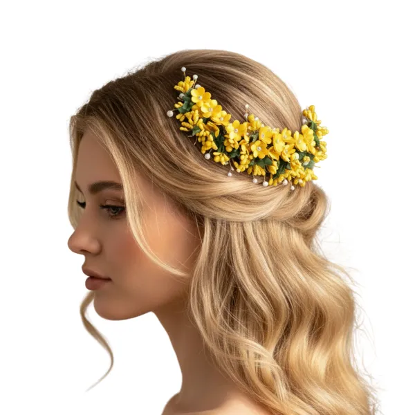 Yellow_Premium_&_Elegant_Pearl_&_Berry_Vine_Handmade_Bridal_Headpiece_For_Women_&_Girls