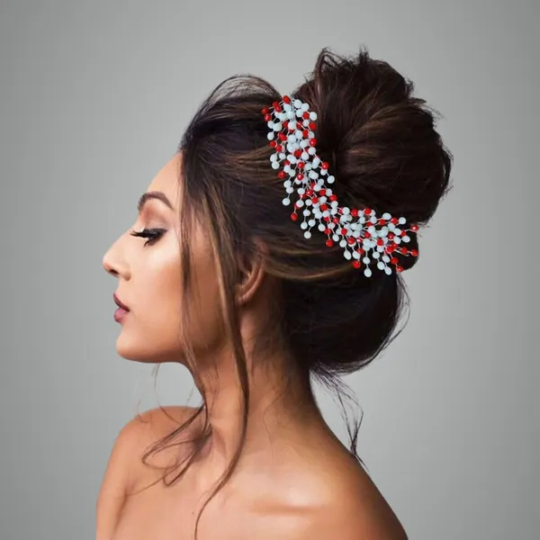 Red_Plastic_Premium_&_Elegant_Premium_Beads_&_Crystal_Headpiece_For_Women_&_Girls