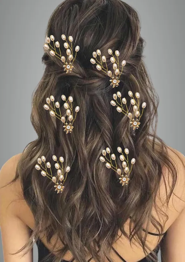 Golden_Plastic_Premium_&_Elegant_Pearl_Floral_Juda_Bun_Accessories_For_Women_&_Girls_(Pack_Of_6)