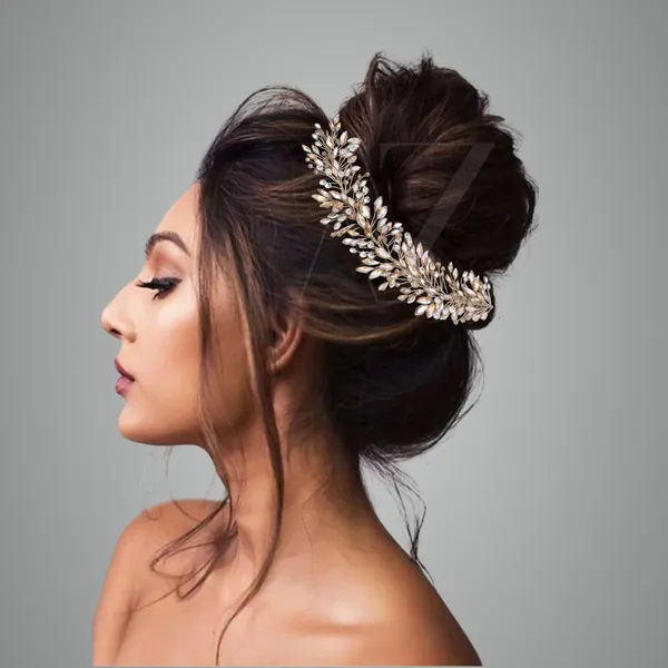 Golden_Plastic_Premium_&_Elegant_Golden_&_Pearl_Bridal_Hair_Accessories_For_Women_&_Girls