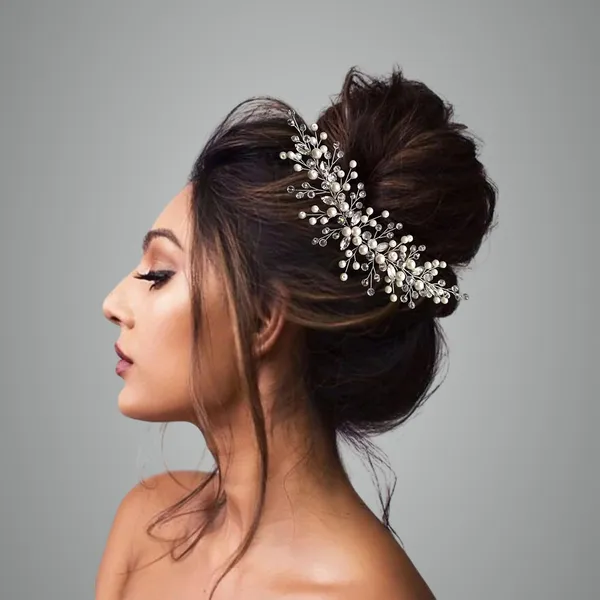 Silver_Plastic_Premium_&_Elegant_Crystal_Stylish_Hair_Pins/Clips_For_Women_&_Girls