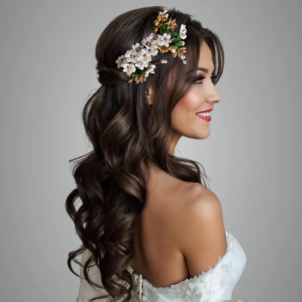 Peach_Plastic_Premium_&_Elegant_Silver_White_Floral_Hair_Band_For_Women_&_Girls