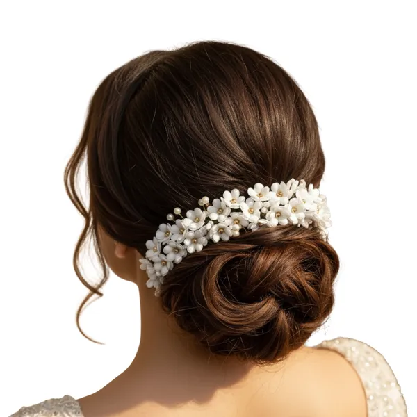 White_Plastic_Premium_&_Elegant_Violet_Floral_Pearl_Hair_Pin_For_Women_&_Girls