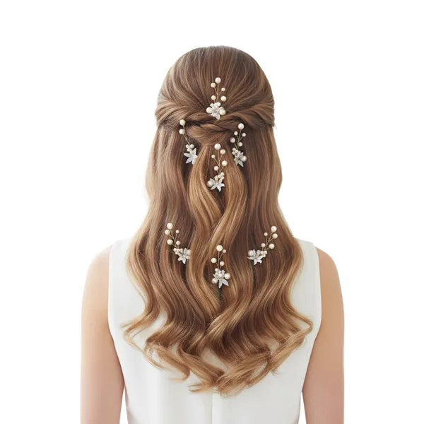 Golden_Plastic_Premium_&_Elegant_Gold_&_Pearl_Flower_Hair_Pins_For_Women_&_Girls_(Pack_Of_8)