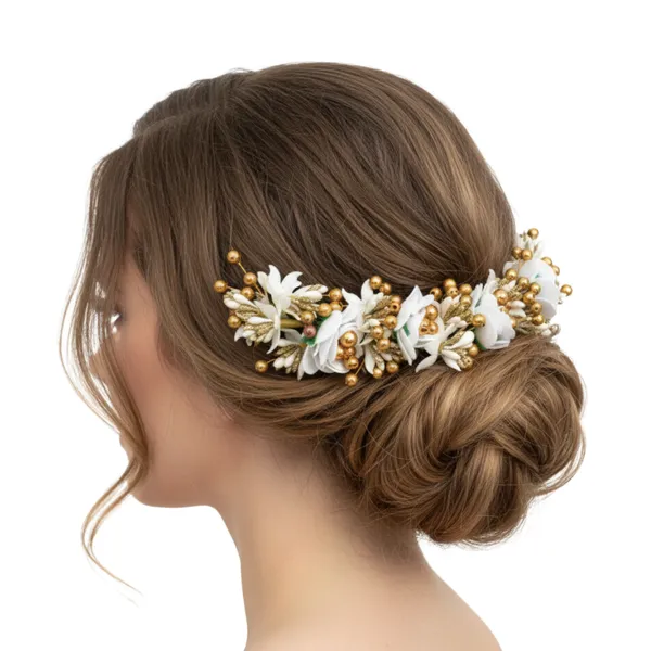 White_Plastic_Premium_&_Elegant_Hair_Accessory_For_Women_&_Girls