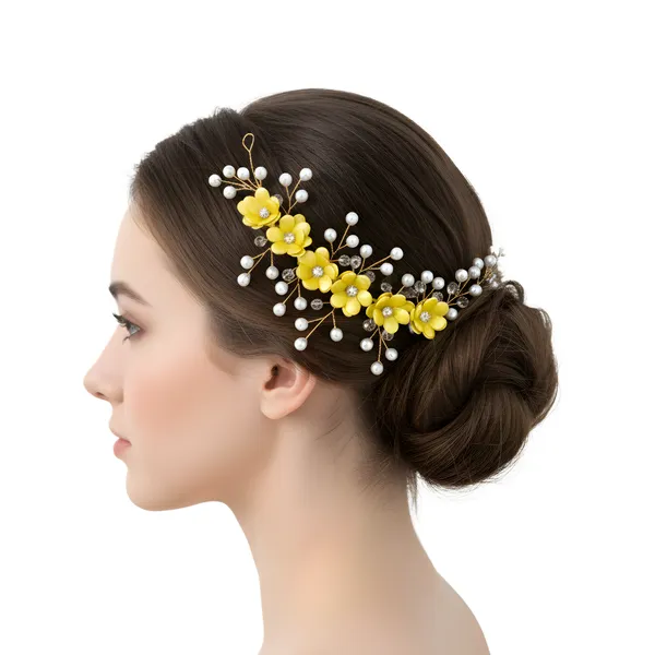 Yellow_Flower__Premium_&_Elegant_Hair_Accessory_For_Women_&_Girls