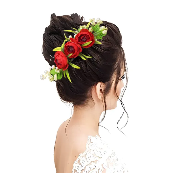 Red_Rose_Floral_Hair_Clip_for_Bridal_&_Party_Bun