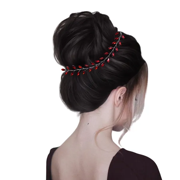 Red_Crystal_Leaf_Hair_Vine_Hair_Accessory_For_Women