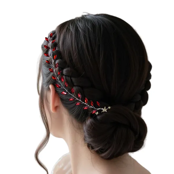 Red_Crystal_Leaf_Hair_Vine_Hair_Accessory_For_Women
