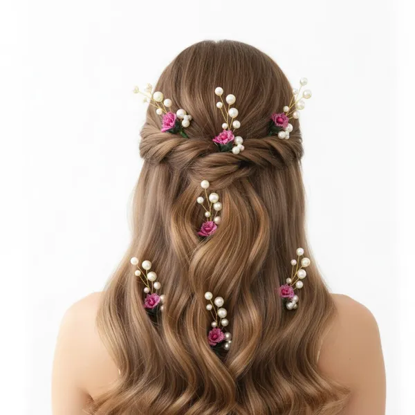 Pink_Plastic_Premium_&_Elegant_Pearl_Flower_Hair_Pins_For_Women_&_Girls_(Pack_Of_8)